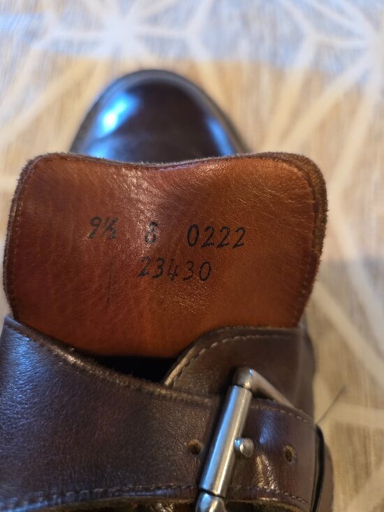 Allen Edmonds Norwich Brown burnished leather Monk Strap size 9.5 main image 5